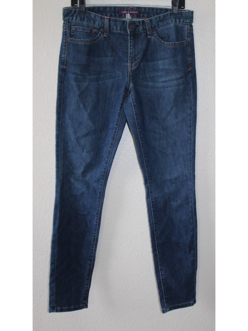 Tommy Hilfiger Womens Dark Wash Moulante Skinny Jeans 6